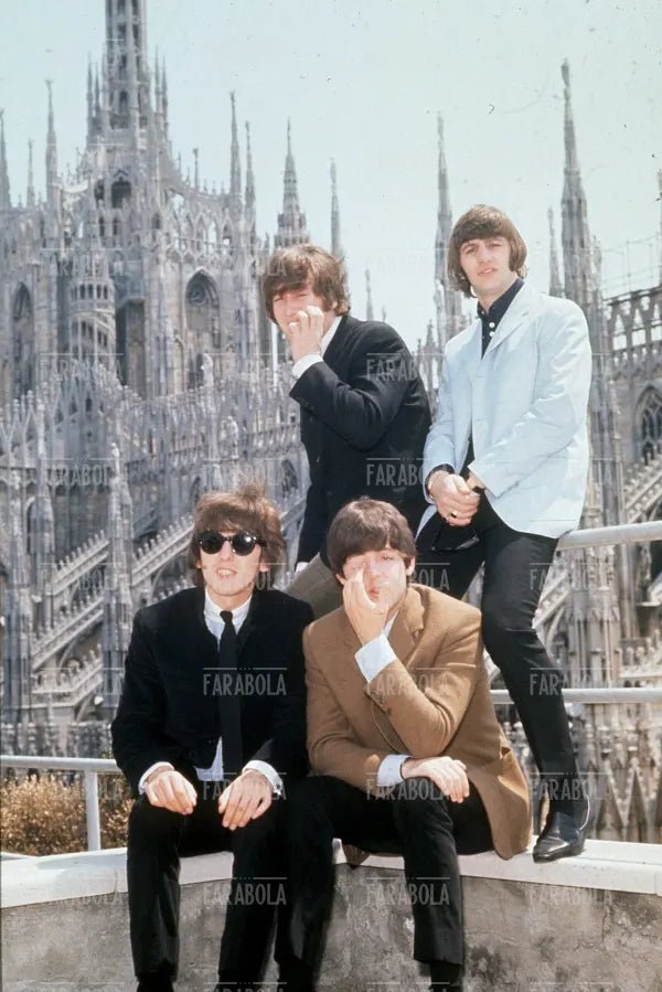 The Beatles al Duomo, Concerto dei Beatles, Milano, 1965 - Farabola Immagine digitale