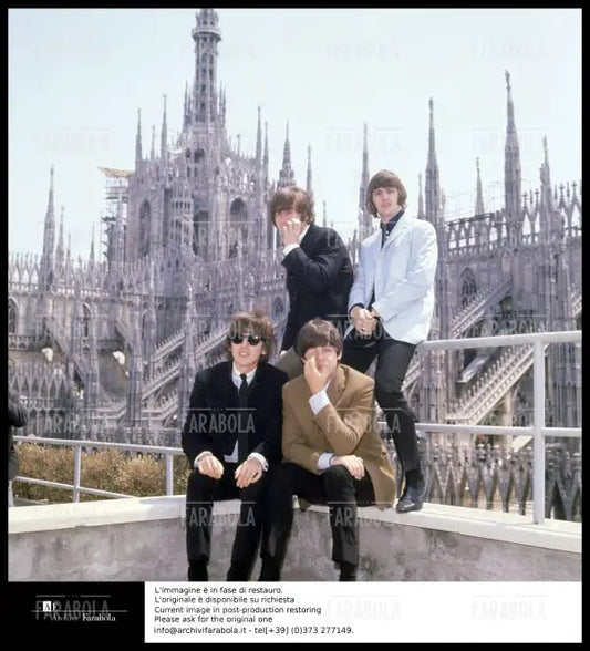 The Beatles al Duomo, Concerto dei Beatles, Milano, 1965 - Farabola Immagine digitale