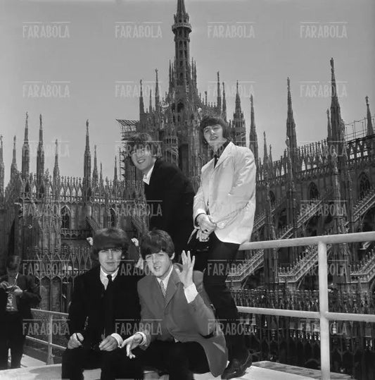 The Beatles al Duomo, Concerto dei Beatles, Milano, 1965 - Farabola Immagine digitale