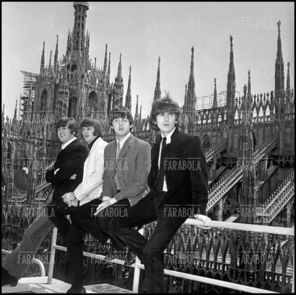 The Beatles al Duomo, Concerto dei Beatles, Milano, 1965 - Farabola Immagine digitale
