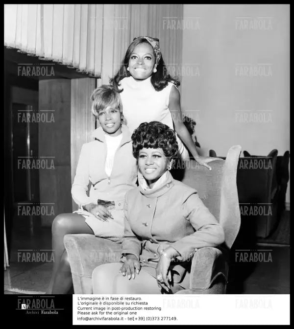 The Supremes, Milano, 1968 - Farabola Immagine digitale
