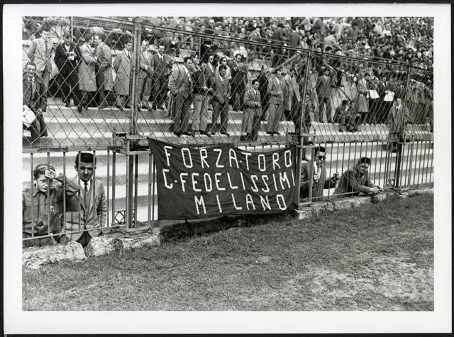 Tifosi del Torino 1959 Ft 4001 - Stampa 24x18 cm - Farabola Stampa ai sali d'argento (anni 90)