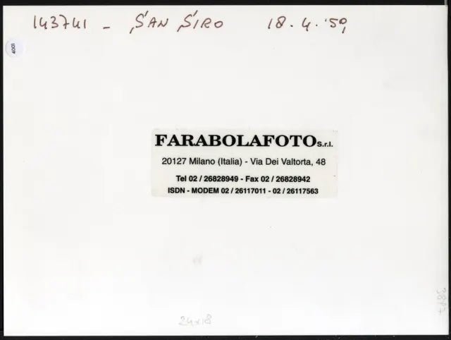 Tifosi del Torino 1959 Ft 4001 - Stampa 24x18 cm - Farabola Stampa ai sali d'argento (anni 90)