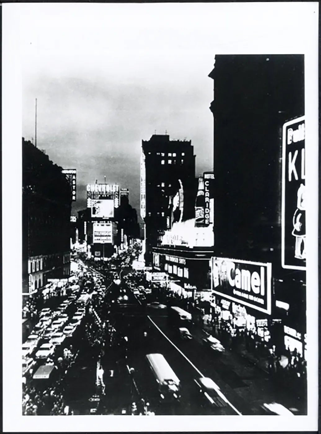 Times Square a New York anni 50 Ft 37947 - Stampa 24x18 cm - Farabola Stampa ai sali d'argento (anni 90)