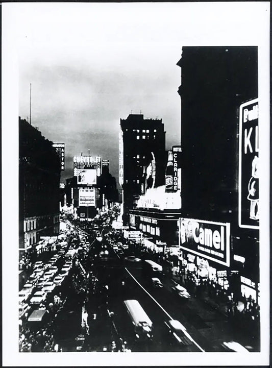 Times Square a New York anni 50 Ft 37947 - Stampa 24x18 cm - Farabola Stampa ai sali d'argento (anni 90)