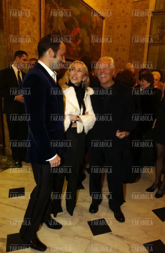 Tom Ford, Franca Sozzani e Giorgio Armani, Premio Giornalismo a Franca Sozzani, Milano, 2004 - Farabola Immagine digitale