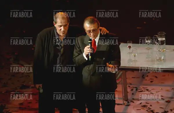 Tony Renis e Adriano Celentano, Festival di Sanremo, 2004 - Farabola Immagine digitale