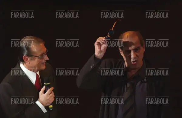 Tony Renis e Adriano Celentano, Festival di Sanremo, 2004 - Farabola Immagine digitale
