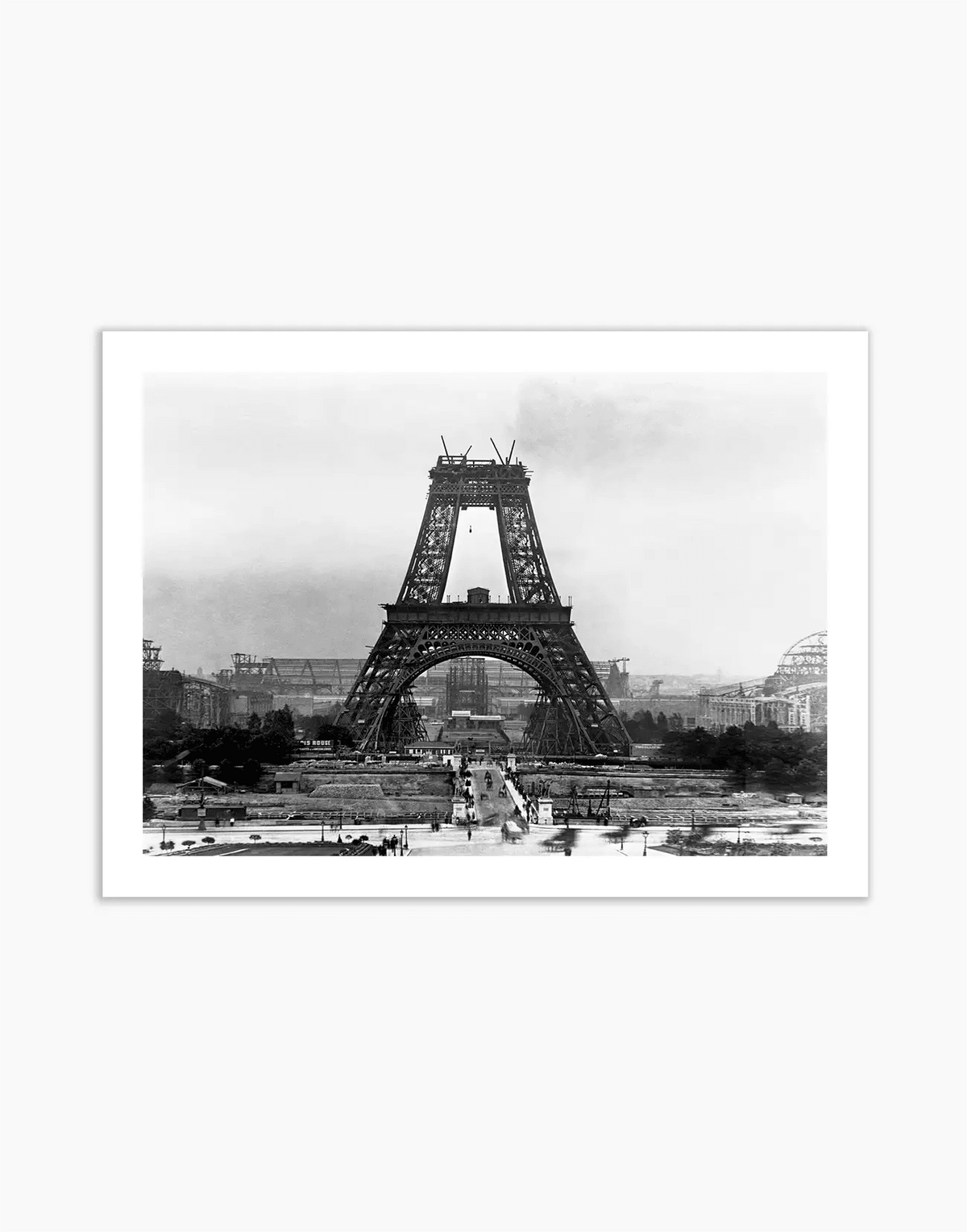 Torre Eiffel in costruzione, Parigi 1888 — stampa fine art