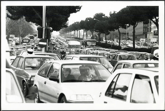 Traffico a Roma anni 90 Ft 36078 - Stampa 20x30 cm - Farabola Stampa ai sali d'argento