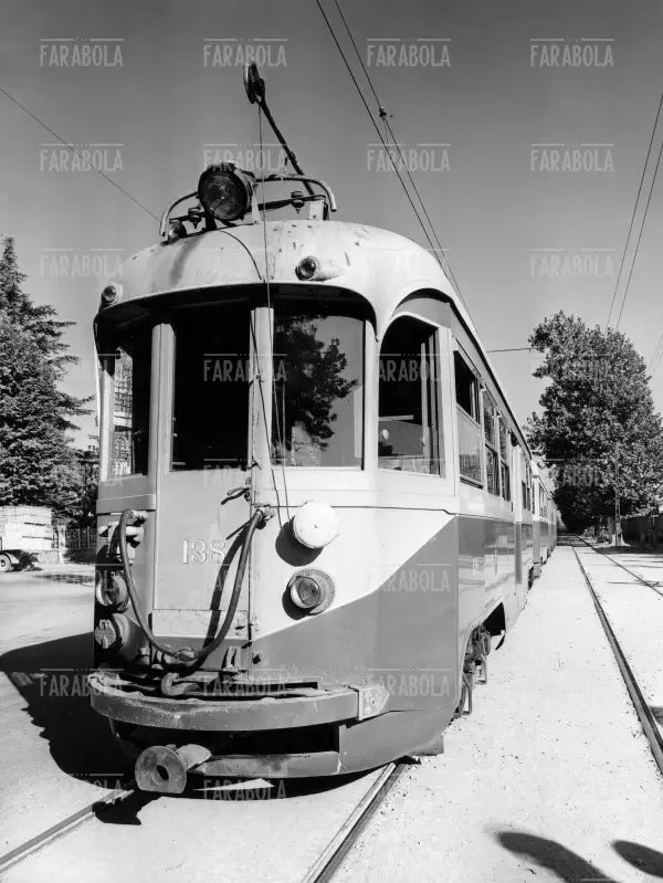 Tram della linea Milano - Monza, Milano, 1962 - Farabola Immagine digitale