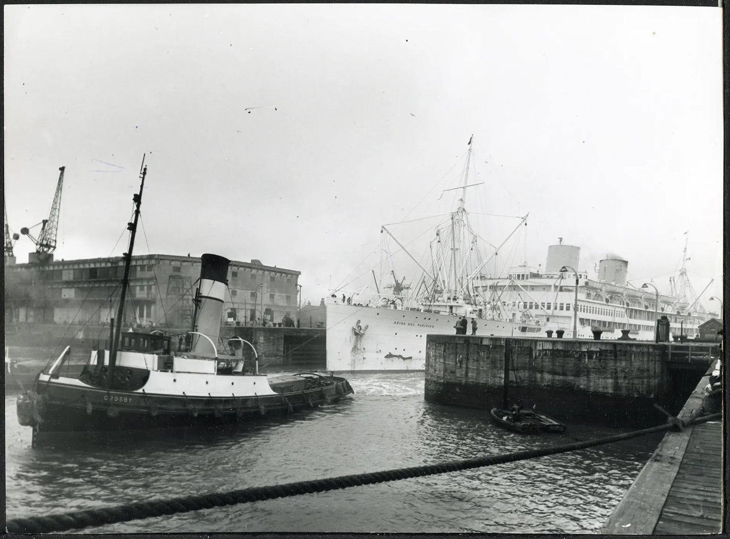 Transatlantico Reina del Pacifico 1956 Ft 36222 - Stampa 21x15 cm - Farabola Stampa ai sali d'argento