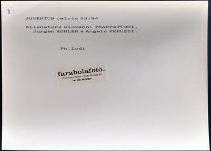 Trapattoni Kohler e Peruzzi Juventus 1994 Ft 2623 - Stampa 24x18 cm - Farabola Stampa ai sali d'argento