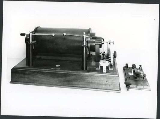 Trasmettitore per telegrafia senza fili Ft 3395 - Stampa 24x18 cm - Farabola Stampa ai sali d'argento (anni 90)