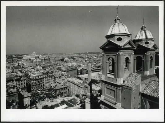 Trinità dei Monti Roma anni 90 Ft 4439 - Stampa 24x18 cm - Farabola Stampa ai sali d'argento