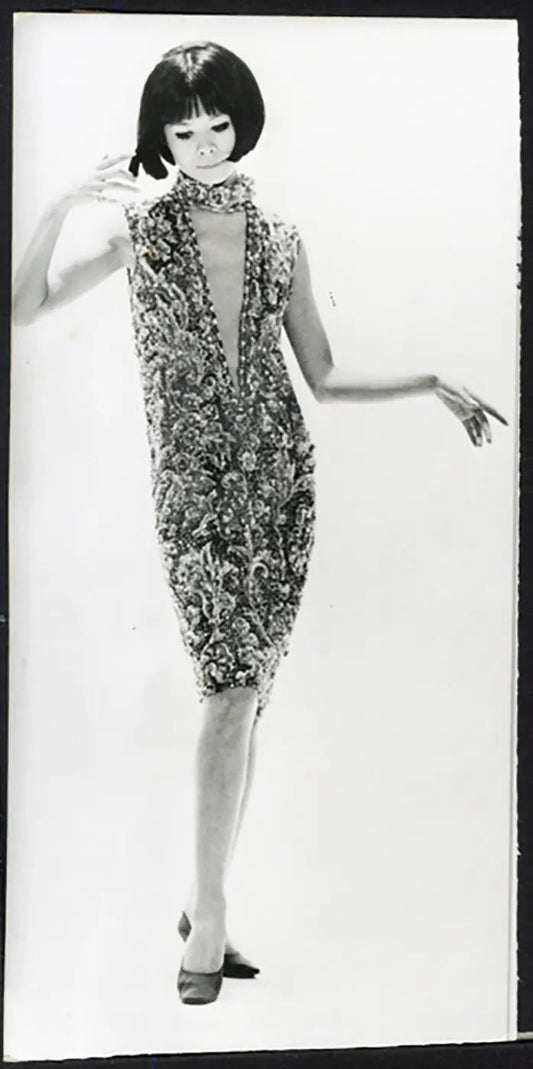 Tubino Pierre Cardin Primavera Estate 1964 Ft 36372 - Stampa 9x18 cm - Farabola Stampa ai sali d'argento