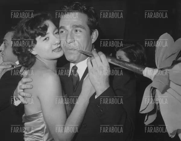 Ugo Tognazzi a Capodanno, 1951 - Farabola Immagine digitale