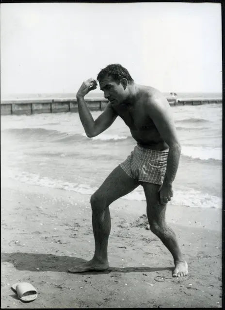 Ugo Tognazzi al Festival di Venezia 1960 Ft 35863 - Stampa 18x13 cm - Farabola Stampa ai sali d'argento