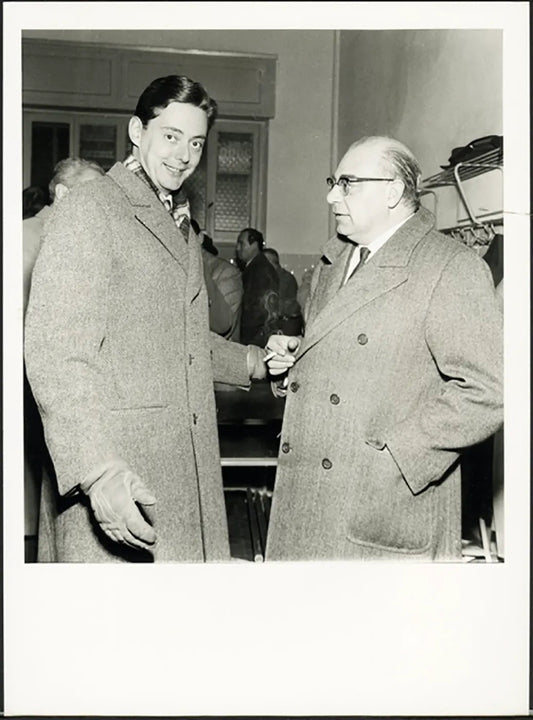 Umberto Agnelli e Andrea Rizzoli 1960 Ft 5492 - Stampa 24x18 cm - Farabola Stampa ai sali d'argento