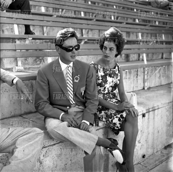 Umberto Agnelli e Antonella Piaggio, Olimpiadi di Roma, 1960 - Farabola Immagine digitale