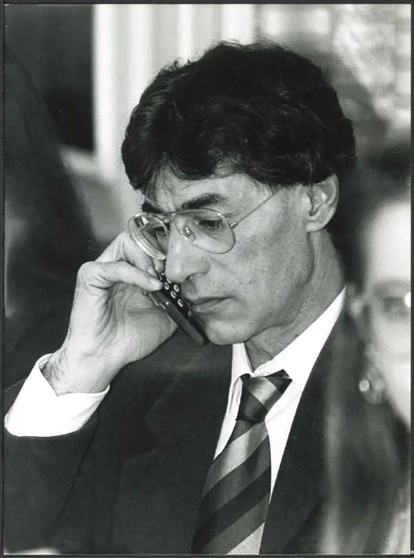 Umberto Bossi anni 90 Ft 37368 - Stampa 24x18 cm - Farabola Stampa ai sali d'argento