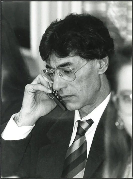 Umberto Bossi anni 90 Ft 37368 - Stampa 24x18 cm - Farabola Stampa ai sali d'argento