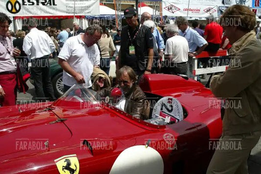 Umberto Ferretti su Ferrari 860 Monza, Mille Miglia, 2007 - Farabola Immagine digitale
