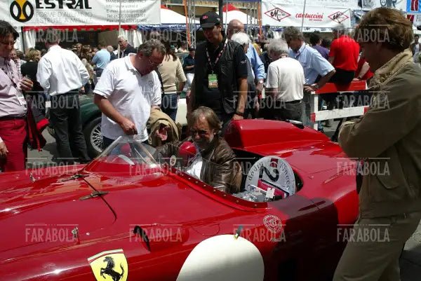 Umberto Ferretti su Ferrari 860 Monza, Mille Miglia, 2007 - Farabola Immagine digitale