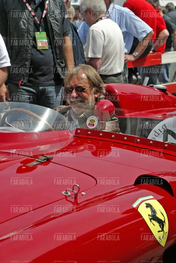 Umberto Ferretti su Ferrari 860 Monza, Mille Miglia, 2007 - Farabola Immagine digitale