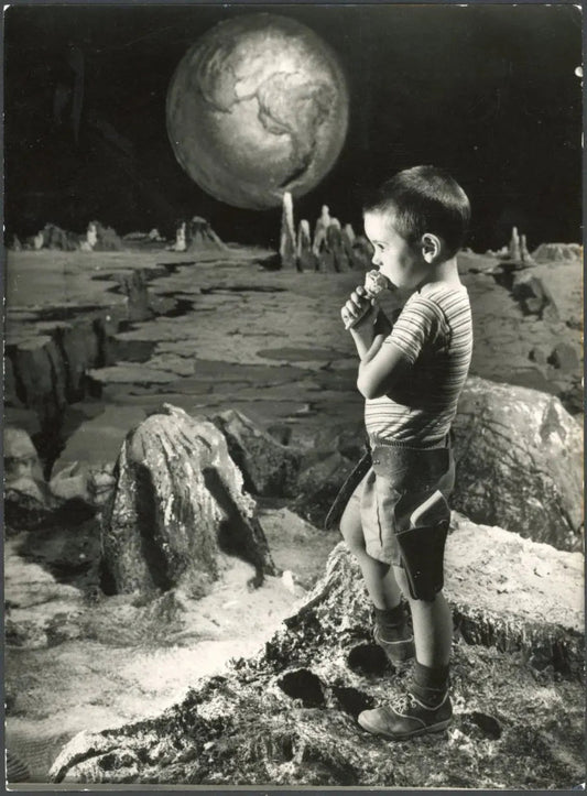 Un gelato sulla Luna 1963 Ft 3273 - Stampa 18x13 cm - Farabola Stampa ai sali d'argento