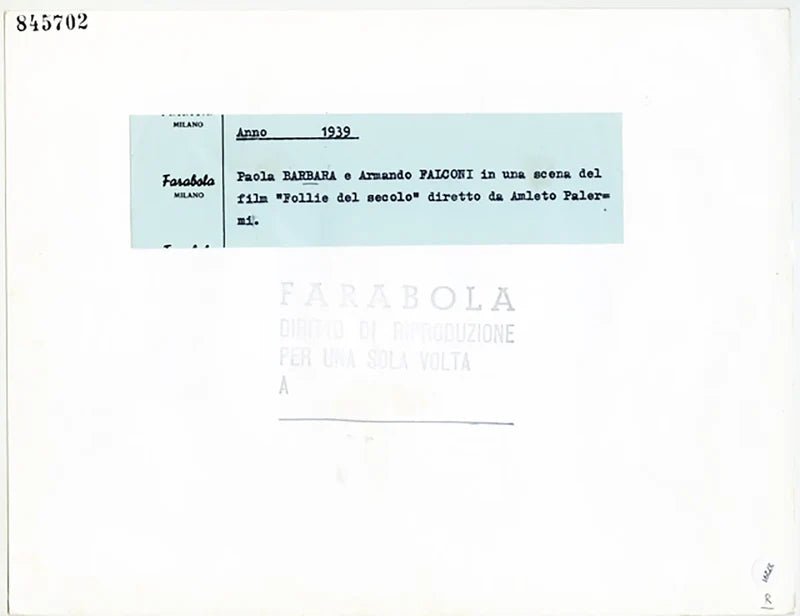 Una scena del film Follie del secolo 1939 Ft 37291 - Stampa 21x27 cm - Farabola Stampa ai sali d'argento