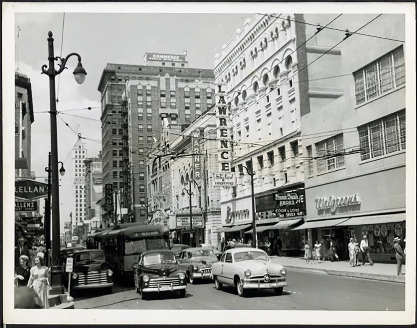 Union Street a Memphis anni 50 Ft 37943 - Stampa 20x15 cm - Farabola Stampa ai sali d'argento