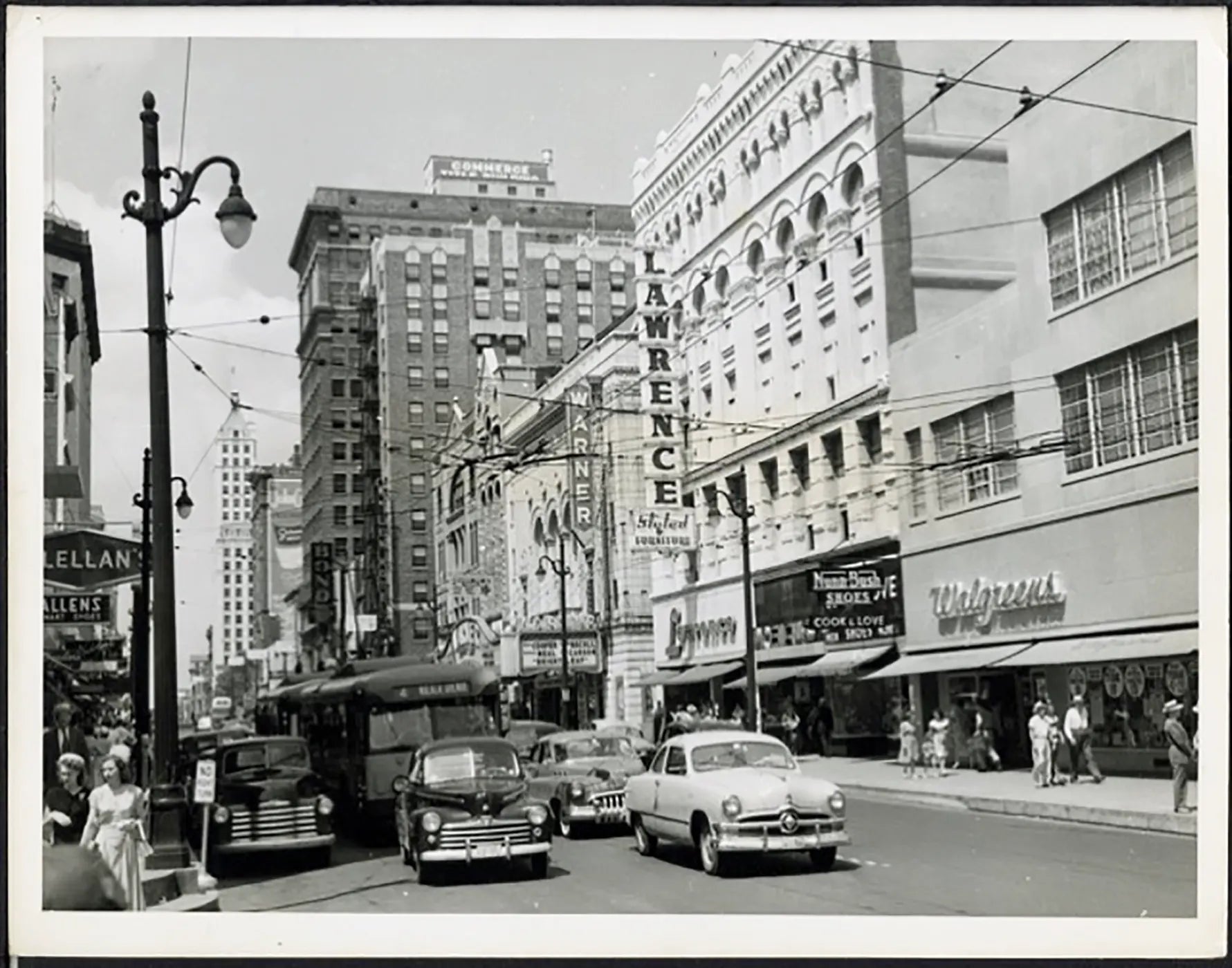 Union Street a Memphis anni 50 Ft 37943 - Stampa 20x15 cm - Farabola Stampa ai sali d'argento