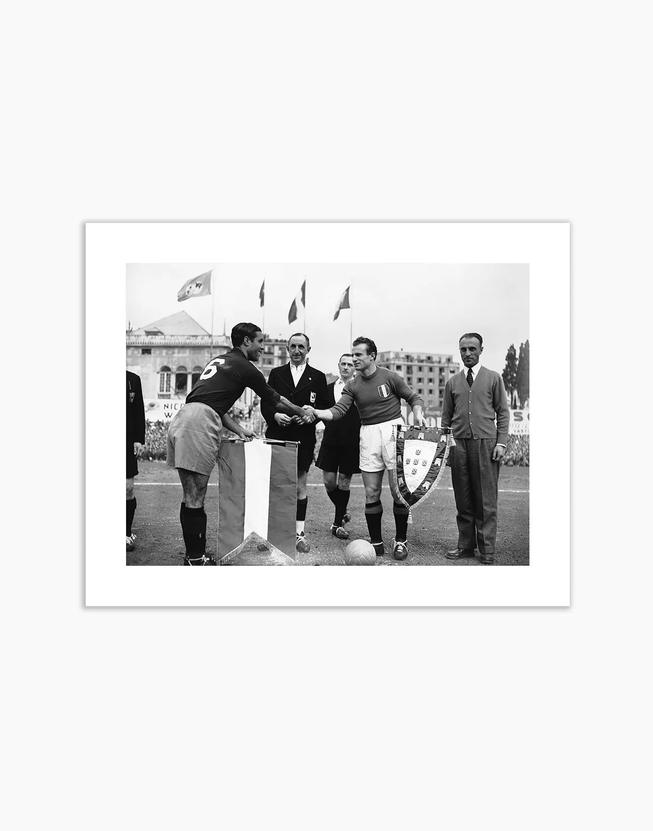 Valentino Mazzola e Chico Ferreira, Italia - Portogallo 1949 - Farabola Fotografia