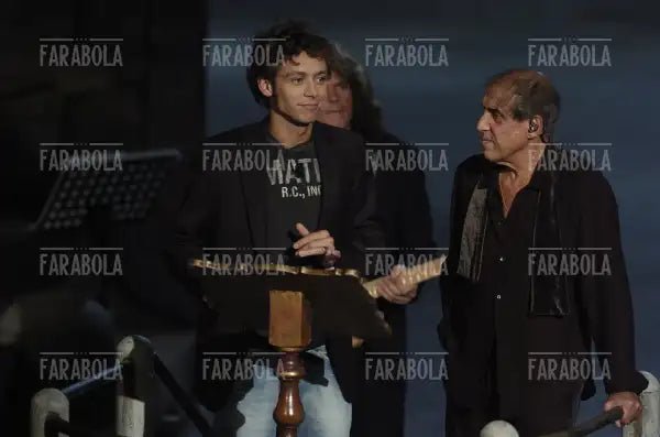 Valentino Rossi e Adriano Celentano, RockPolitik, 2005 - Farabola Immagine digitale