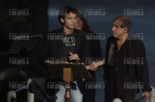 Valentino Rossi e Adriano Celentano, RockPolitik, 2005 - Farabola Immagine digitale