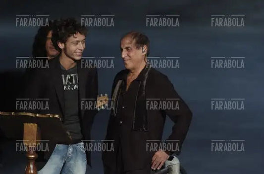 Valentino Rossi e Adriano Celentano, RockPolitik, 2005 - Farabola Immagine digitale