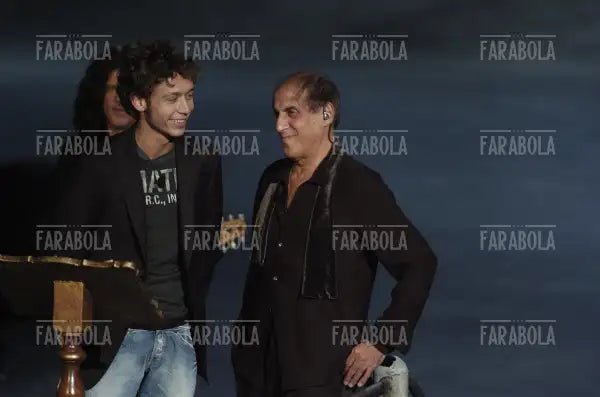 Valentino Rossi e Adriano Celentano, RockPolitik, 2005 - Farabola Immagine digitale