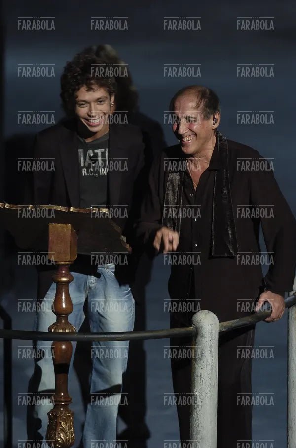 Valentino Rossi e Adriano Celentano, RockPolitik, 2005 - Farabola Immagine digitale