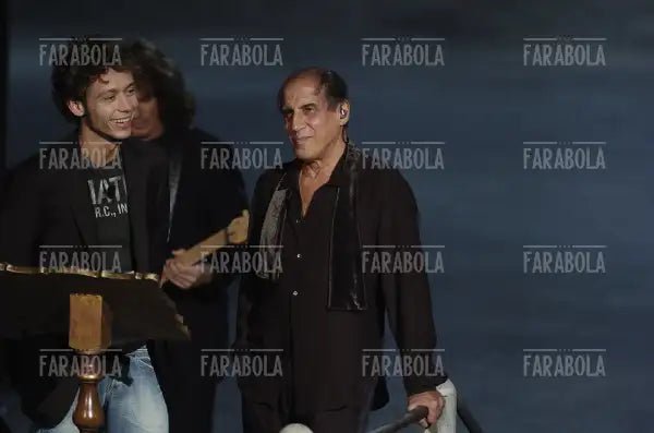 Valentino Rossi e Adriano Celentano, RockPolitik, 2005 - Farabola Immagine digitale