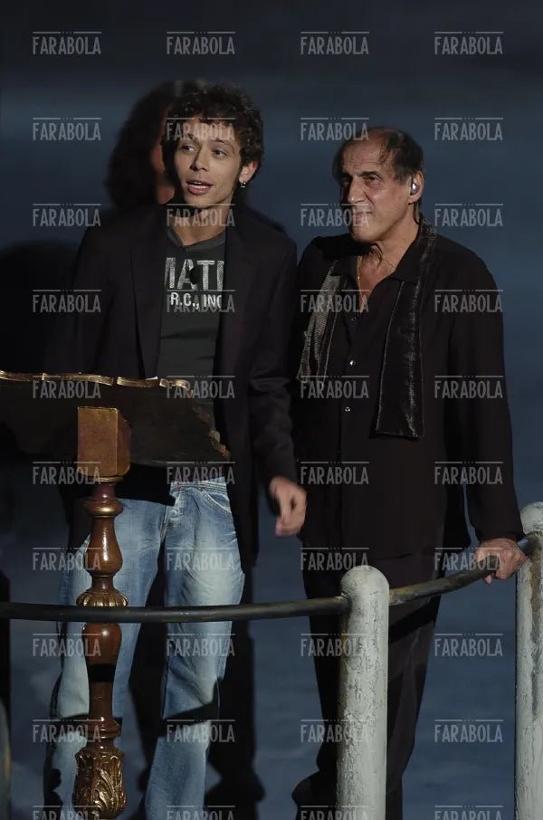 Valentino Rossi e Adriano Celentano, RockPolitik, 2005 - Farabola Immagine digitale