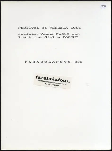 Vanna Paoli e Giulia Boschi Venezia 1995 Ft 35786 - Stampa 24x18 cm - Farabola Stampa ai sali d'argento