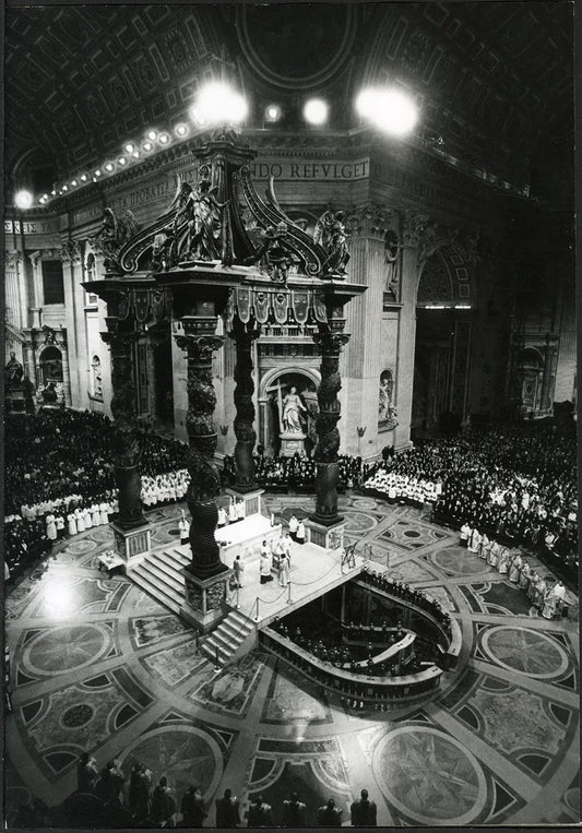 Vaticano Veduta di San Pietro 1983 Ft 4874 - Stampa 27x18 cm - Farabola Stampa ai sali d'argento