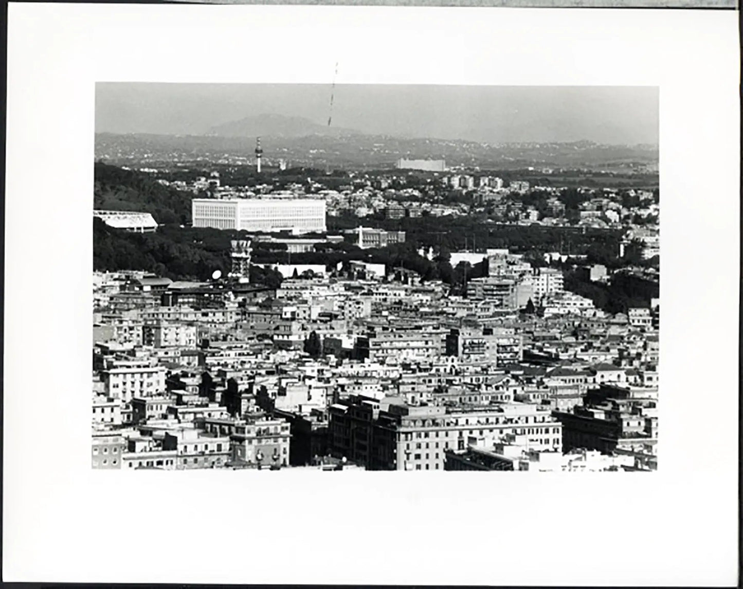 Veduta del quartiere Prati Roma anni 90 Ft 37728 - Stampa 24x30 cm - Farabola Stampa ai sali d'argento