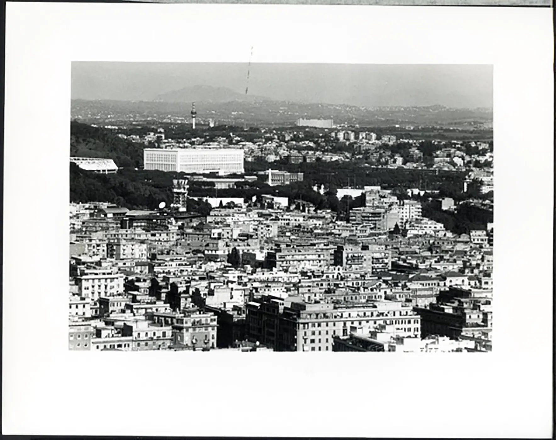 Veduta del quartiere Prati Roma anni 90 Ft 37728 - Stampa 24x30 cm - Farabola Stampa ai sali d'argento