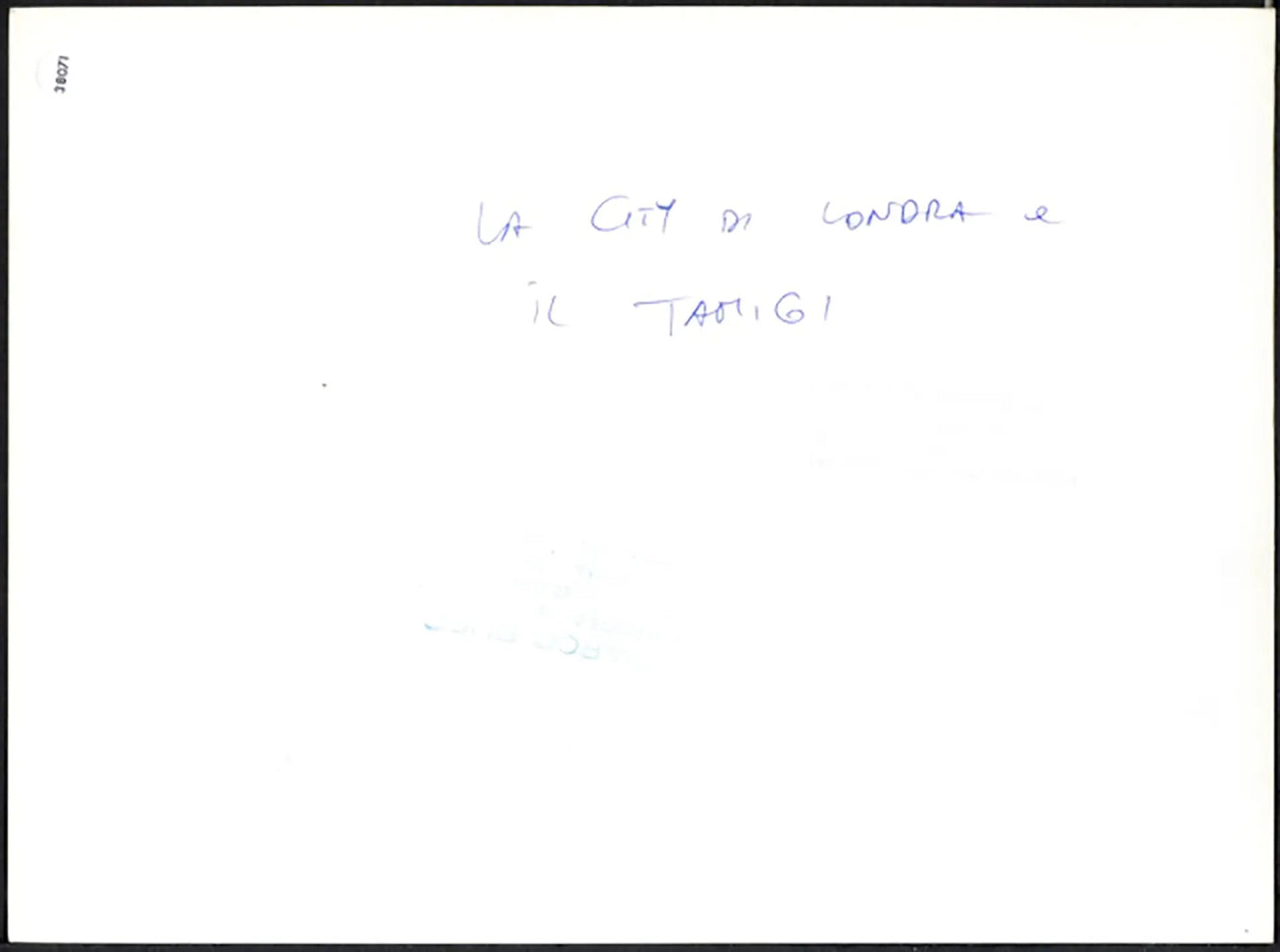 Veduta della City sul Tamigi Londra anni 90 Ft 38071 - Stampa 24x18 cm - Farabola Stampa ai sali d'argento