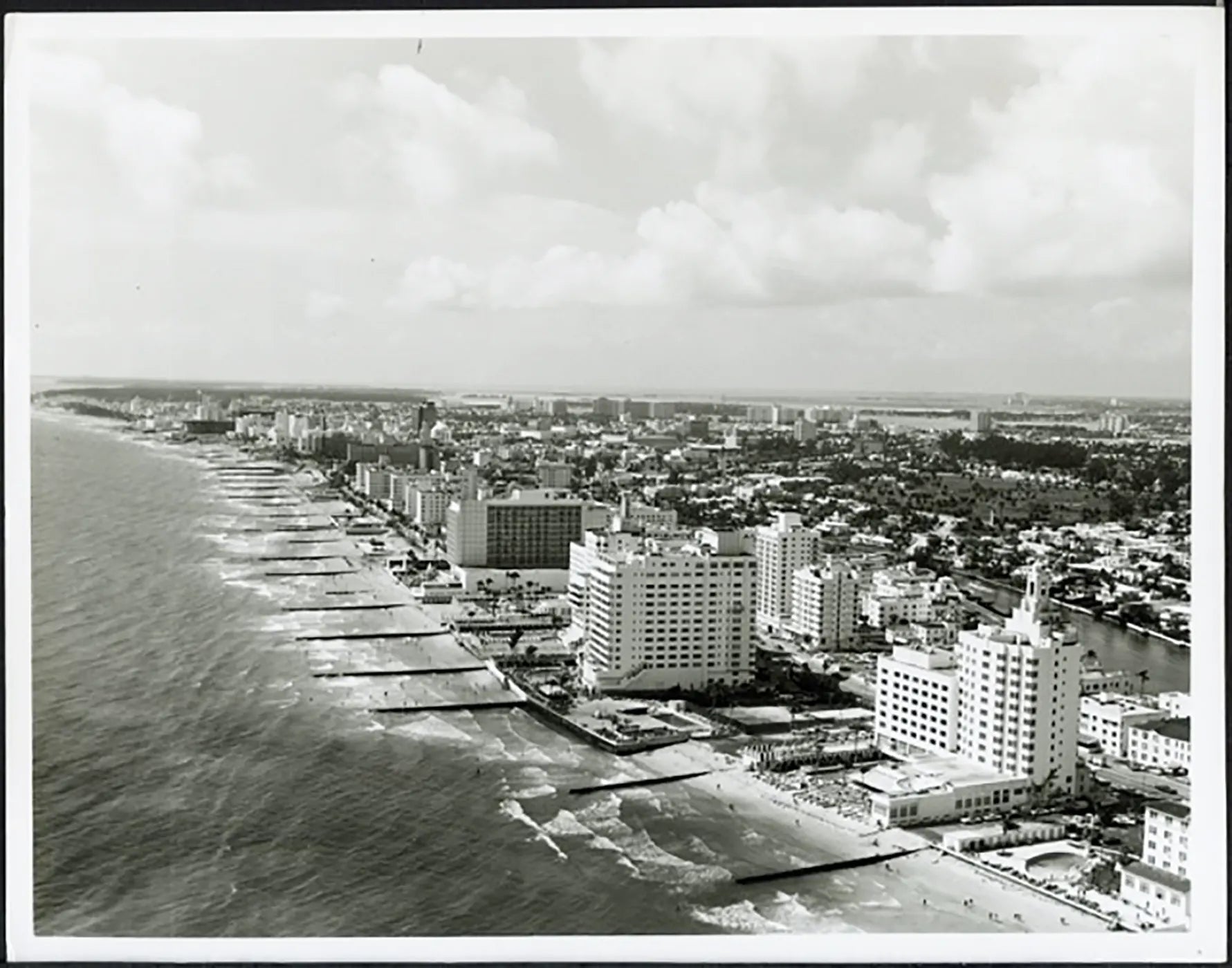 Veduta di Miami Beach anni 60 Ft 37998 - Stampa 20x25 cm - Farabola Stampa ai sali d'argento