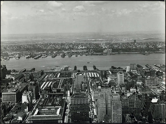 Veduta di New York con il porto anni 60 Ft 37984 - Stampa 24x30cm - Farabola Stampa ai sali d'argento