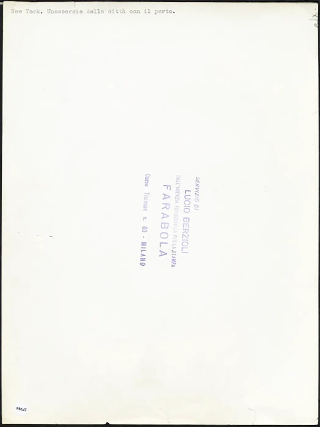 Veduta di New York con il porto anni 60 Ft 37984 - Stampa 24x30cm - Farabola Stampa ai sali d'argento