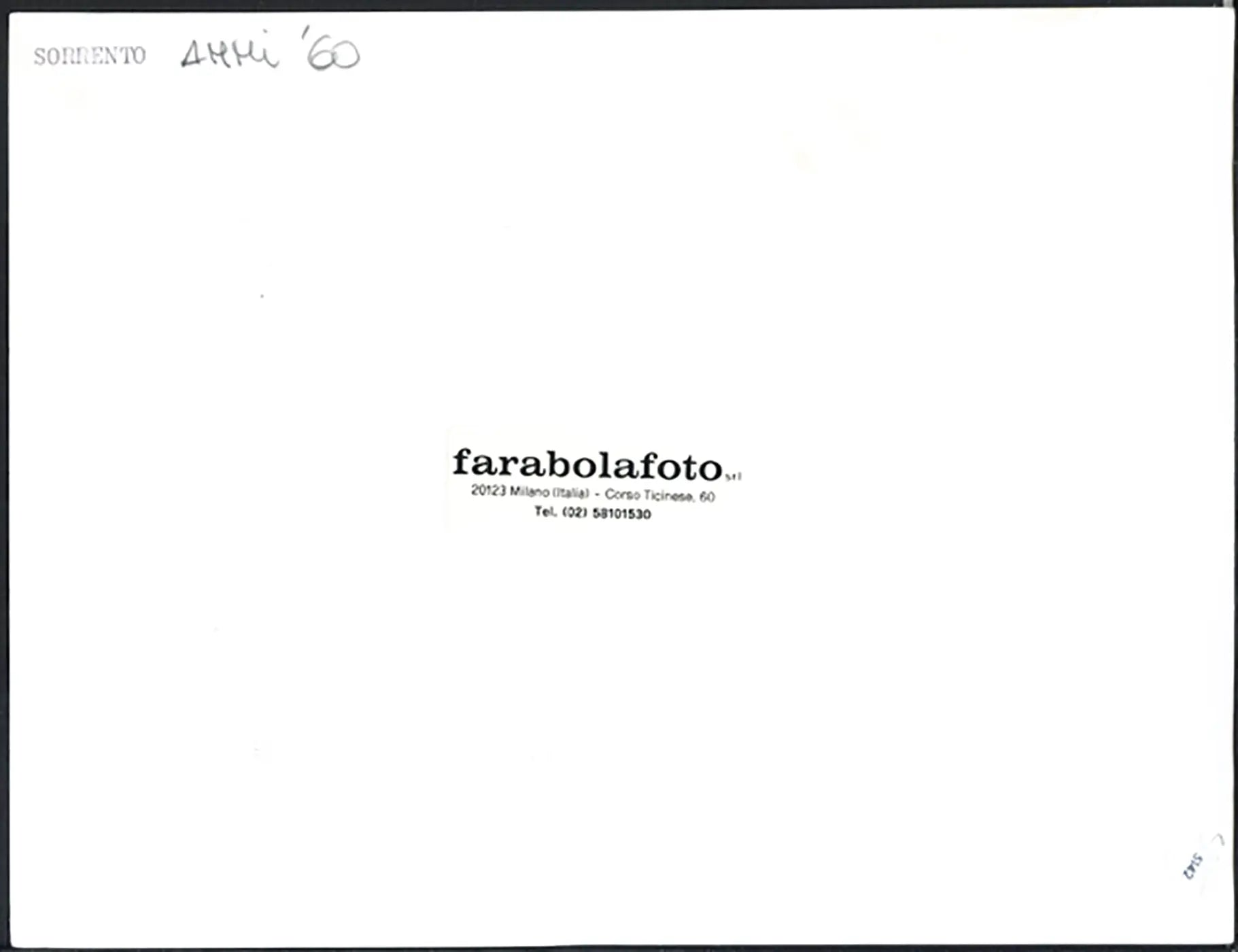 Veduta di Sorrento anni 60 Ft 5142 - Stampa 24x18 cm - Farabola Stampa ai sali d'argento